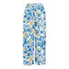 Women's Loose Casual Floral Print Wide Leg Pants With Elastic Waist Drawstring And Pocket Pants
