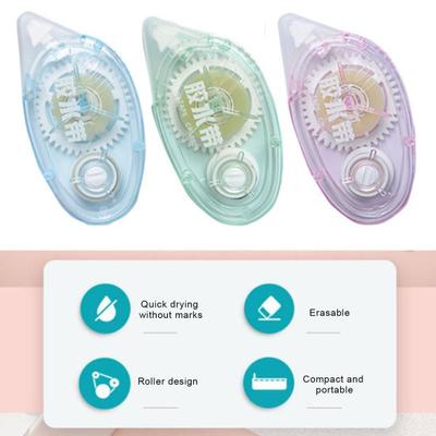 Double Sided Tape Roller Mess-Free Application Compact Size Portable Adhesive Scrapbook Tape Dispenser Runner Office Supplies