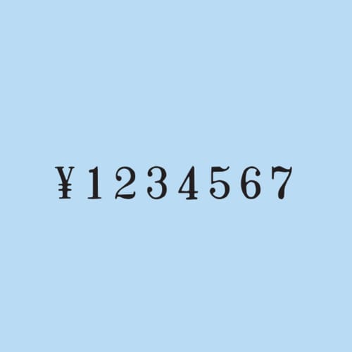 KOKUYO Stamp Rotary Stamp European Numerals Mincho Font No. 4 6 Series IS-4-6