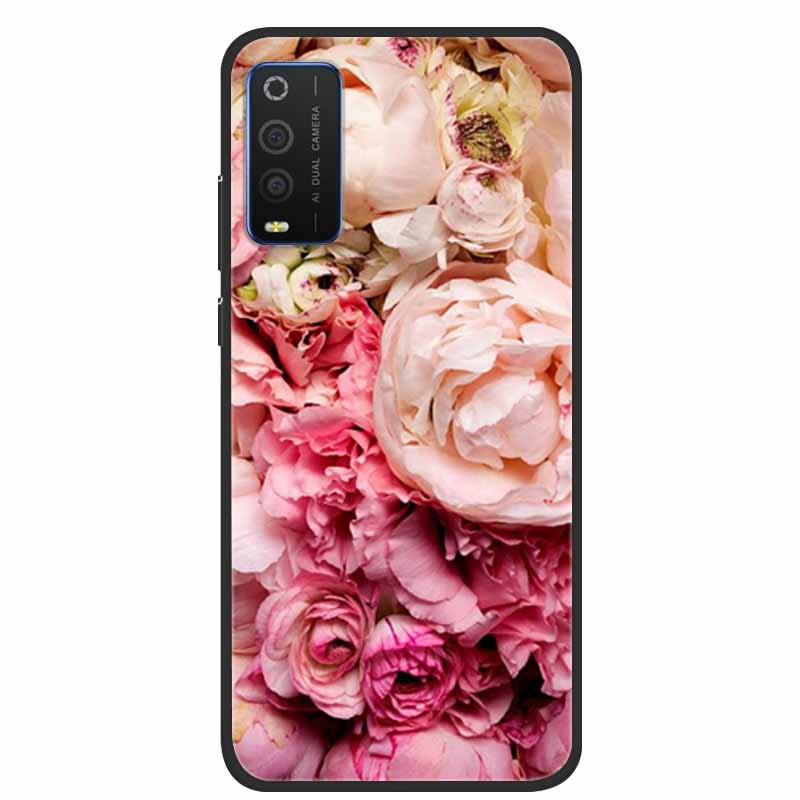 For TCL 205 Cases Fashion Silicone Soft TPU Protective Covers for TCL205 Phone Cases Floral Fundas for TCL 205 4187D 2021 Coque