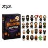 Festlig skrivbordsdekoration Halloween Nedräkningskalender 2026, 24 Dagar Nedräkning med 2D Platta Familjespel Akryl Miniatyrfigurer, Samlarbar Överraskning