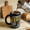 Mechaniker-Tasse aus Edelstahl 300ml Wasserbecher Lustiges Werkzeugkasten-Design Kaffeetasse Geschenke für Männer