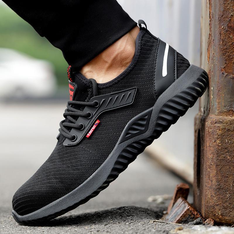 Arbeitsschuhe Herren und Damen Sommer Stahl Baotou Anti-Smashing und pannensichere Sicherheitsschuhe Schutzschuhe