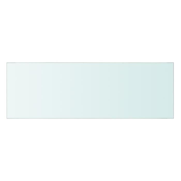 VidaXL Panneaux d'étagère 2 pcs Verre Transparent 60x20 cm
