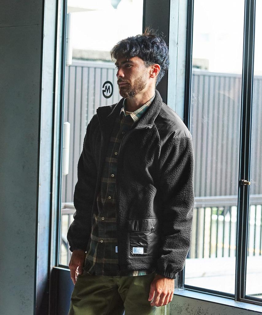 GORDON MILLER Jacket Karuishi Fleece Zip Up Blouson TORAY High Performance Fleece KARUISHI L Size Black 1626911 Men's