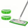 Swivel Flat Mop Set: Washable Replacement Cloths for Lazy Mopping