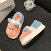 Children's cotton slippers autumn and winter new home indoor anti-skid warm cartoon boy and girl thickened cotton