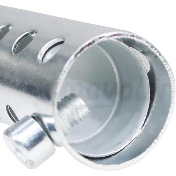 Exhaust Silencer Motorbike Muffler ert Baffle Silencer Universal (silver-35mm