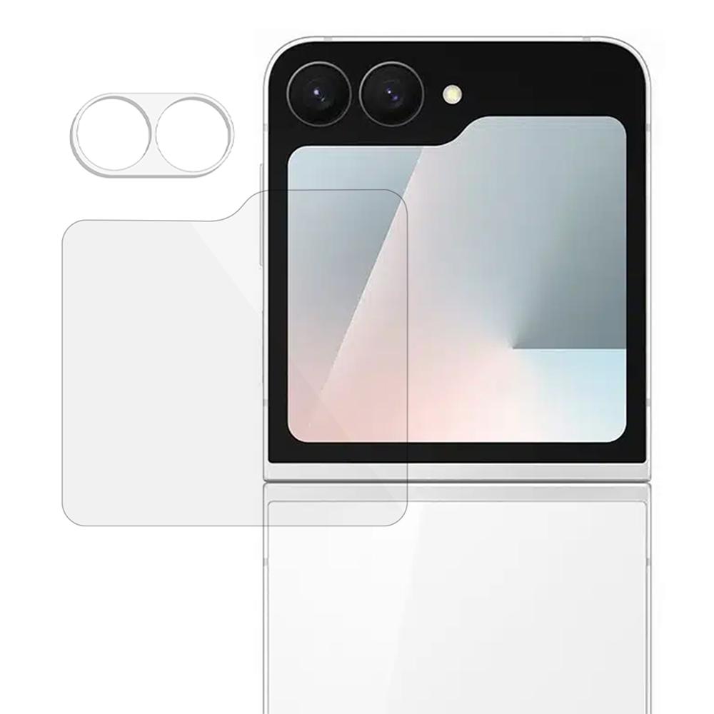 

Для Samsung Galaxy Z Flip7 FE 5G 3D Пленка для объектива камеры+Закаленное стекло с дугообразным краем Защитная пленка для заднего экрана A