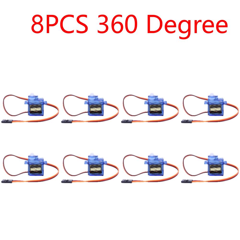 SG90 9G Micro Servo Motor Digital de Asa Fixa Micro Engrenagem Servo Motor 180/360 Graus para RC Helicóptero Aeronave Avião