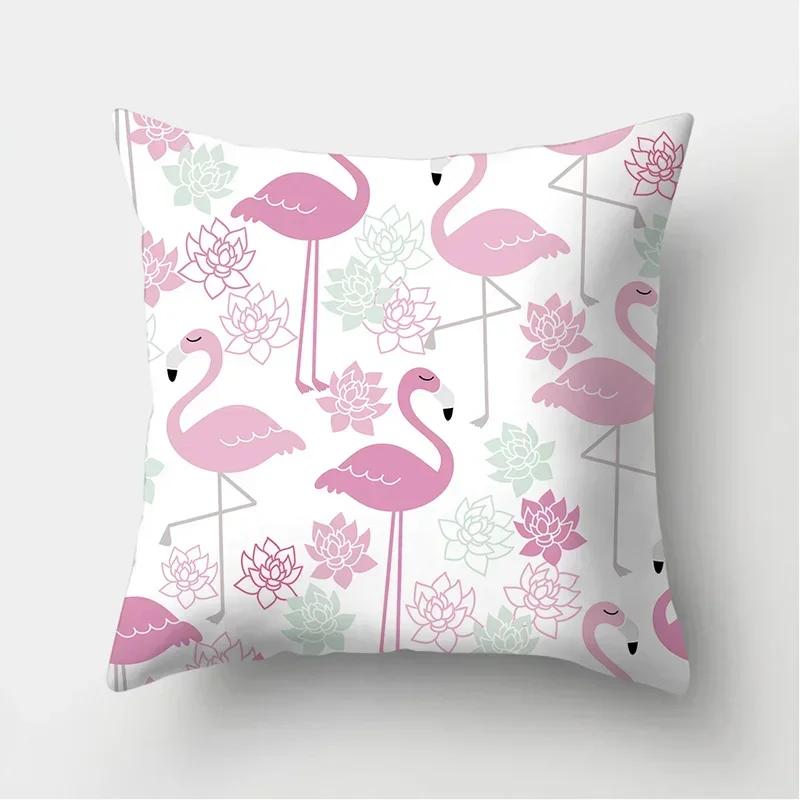 Flower Print Decoration Cushion Cover For Wedding Polyester Throw Pillowcase Stripe Sofa Home Decor Party Diy Pillowcover