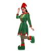 Kids Christmas Elf Costume Green Velvet Dress with Hat Shoes & Accessories for Boys Girls Holiday Play Outfit for School Performances Parties