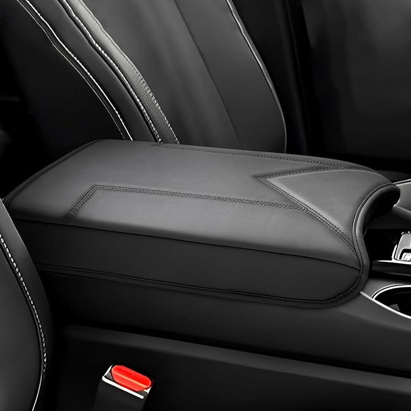 FIILINES Center Console Cover For Chevrolet Chevy Colorado/GMC Canyon 2015-, With Hidden PocketsArmrest Cover Pad Cushion Protector Colorado/Canyon