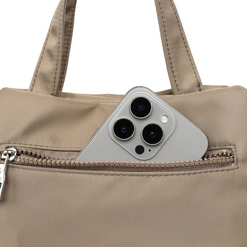 Water-resistant Nylon Handbag Women's Lightweight Multi-compartment Large Capacity Shoulder Bag
