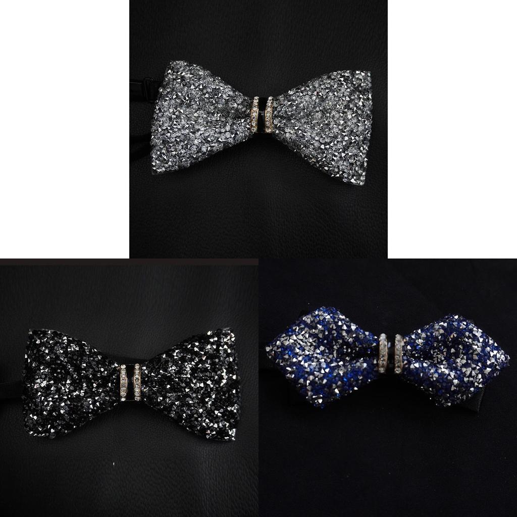 Papillon da Uomo con Strass a Goccia d'Acqua per Eventi Formali e Matrimoni