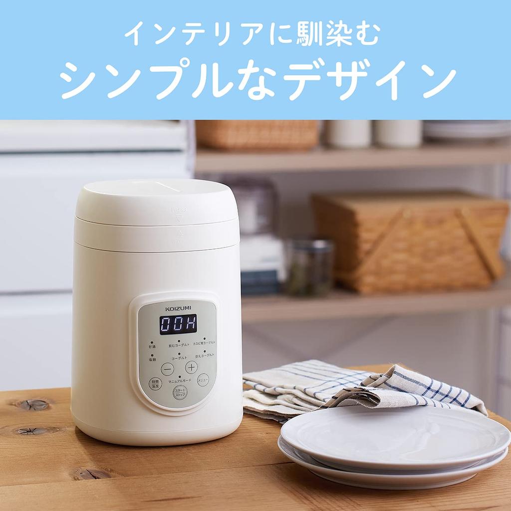 Koizumi Yogurt Maker Amazake Drinking Yogurt Salt Koji Compact White KYG-0800/W