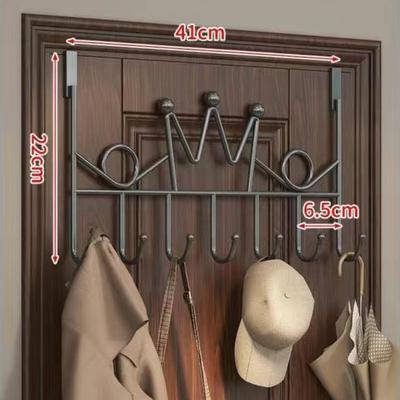 New No Punch Door Storage Hook Universal Multifunction Wall Hanger Hook Traceless Household Door Hooks