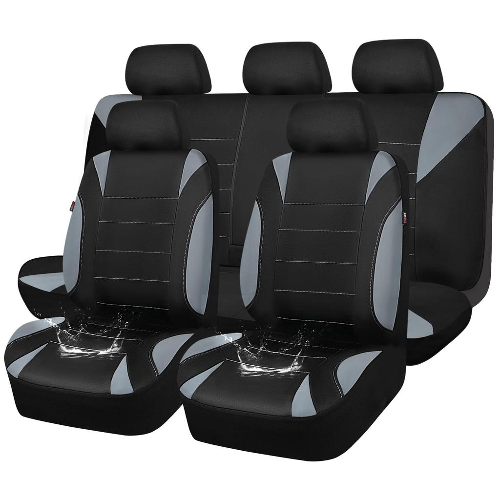 New Car Cushion Case Cover Front Car Seat Cover Car Accessories Universal PU Car Seat Cover Artificial Leather CushionFull Car Seat Cover
