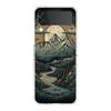 Phone Cover For Samsung Galaxy Z Flip 6 5 4 Case Transparent For Samsung Z Flip 3 Hard PC Foldable Shell Mountain Forest Capas