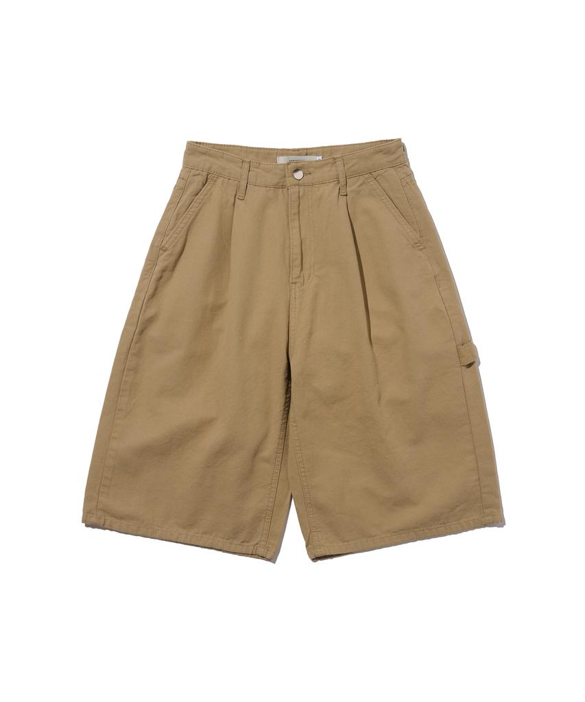 CARGOBROS FOR WOMAN Cotton Carpenter Bermuda Pants (Beige)