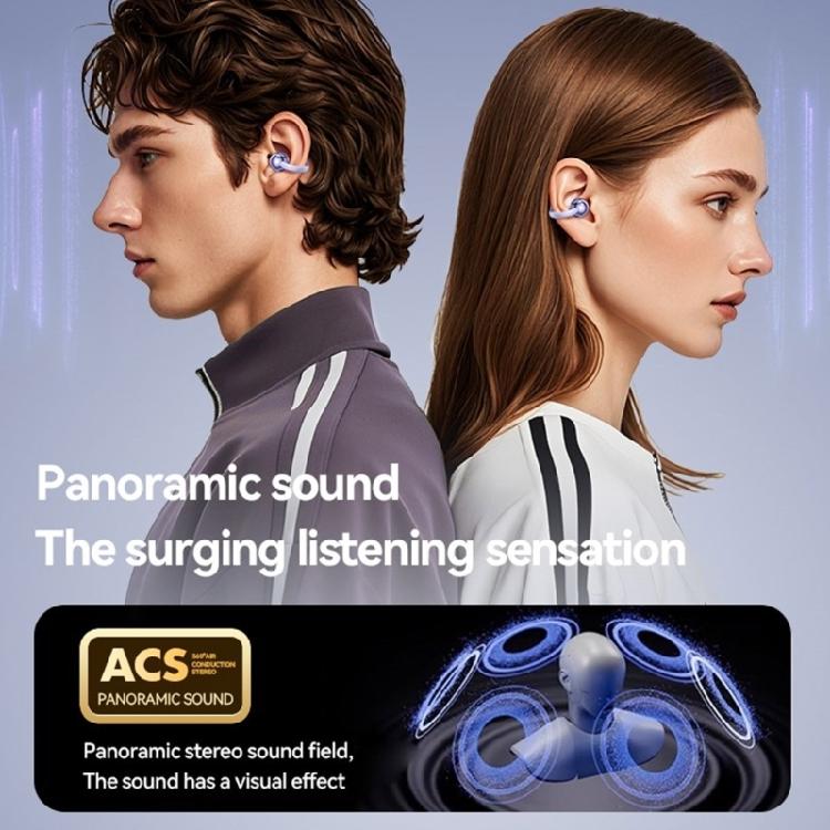 M91 Ear Clip Earbuds Wireless Earphones Open Ear Earbuds BLE5.49 Touch Control Earpieces IPX5 for Sports Running