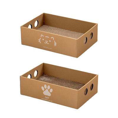 Katzenkratzmatte Katzentrainingsspielzeug Haustierbedarf Katzenkratzpappe Katzenkratzbett für Wohnungskatzen Katzen zum Krallenwetzen