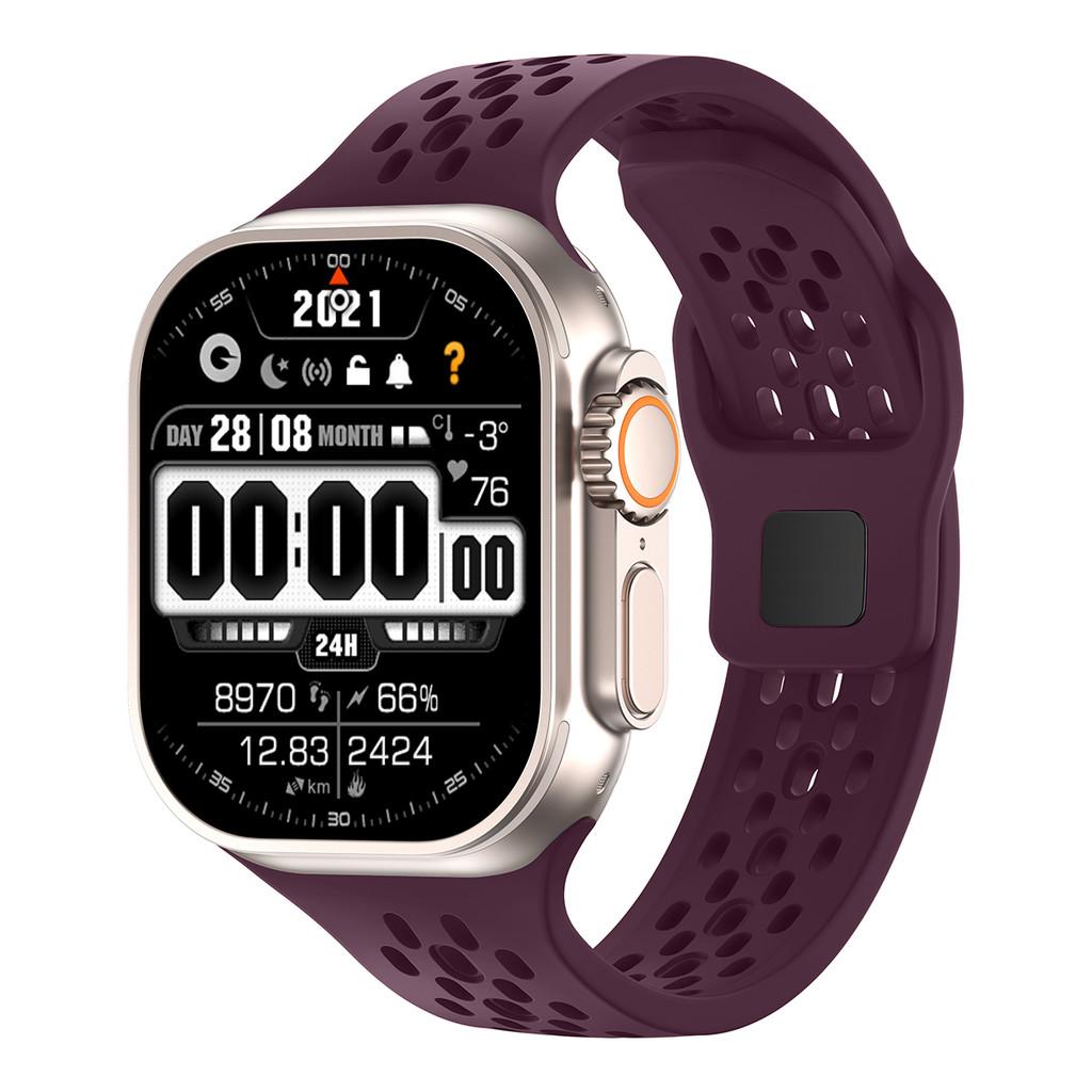 Silicone Band Heat dissipation Strap For Apple Watch 46mm 45mm 41mm 44mm 49mm 40mm 42mm Iwatch Series 11 10 9 8 7 6 SE 3 Ultra 3