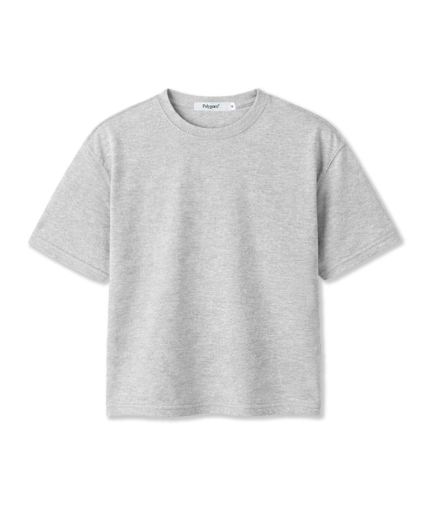 POLYGRAM Basic Washable Crop Short Sleeve T-Shirt - 5 Colors