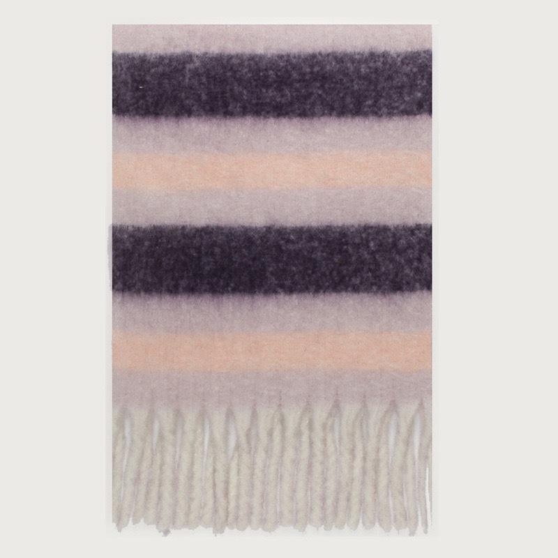 New AC plaid mohair scarf soft waxy warm scarf autumn and winter imitation cashmere shawl women
