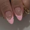 3D Embossed Floral False Nail Pink Flower Pattern Press On Nail Instantly Application Wedding Banquet Elegant Manicure