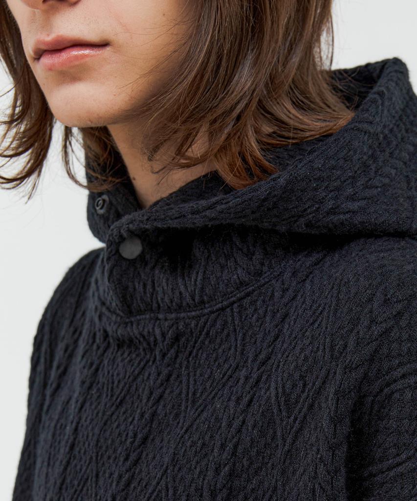 Fisherman Snap Hoodie_Black