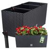 Pot Planter Garden Box Flower Stand for Balcony Anthracite 51.5cm Insert