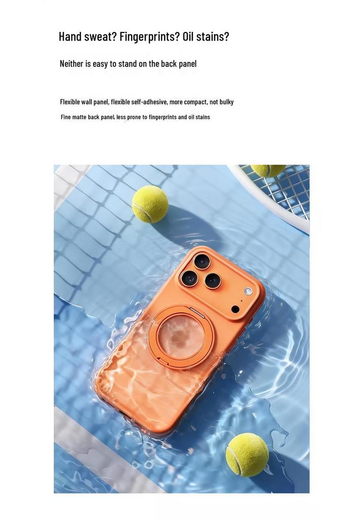 iPhone 17 Pro Max Case: Skin-Feel, Two-Tone, Rotating Stand, Drop Protection