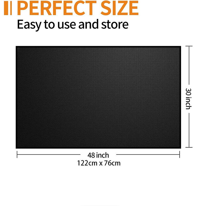 High-Temp Fireproof BBQ Grill Mat for Outdoor Use
