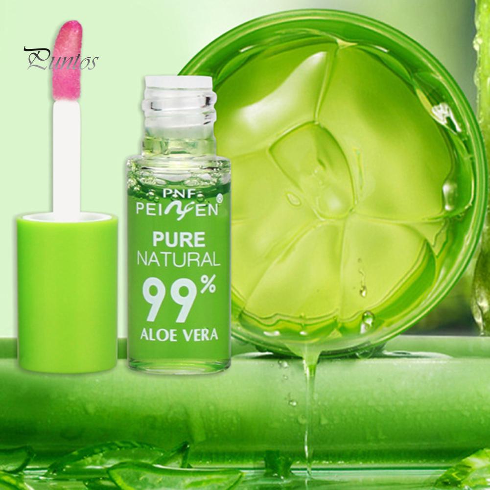 Fuktgivande 3,5 g Aloe Vera Color Change Lip Gloss Nourishing Liquid Lipstick
