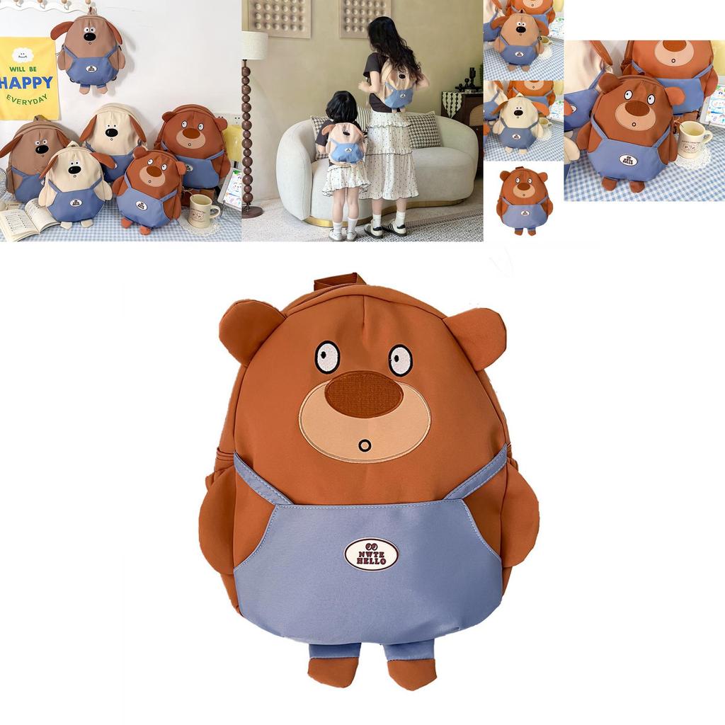 Adorable Cartoon Dog Backpack For Kids With Breathable Nylon Design Perfect For School