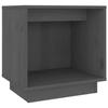 VidaXL Bedside Table Grey, 40x30x40 Cm Solid Pine Wood