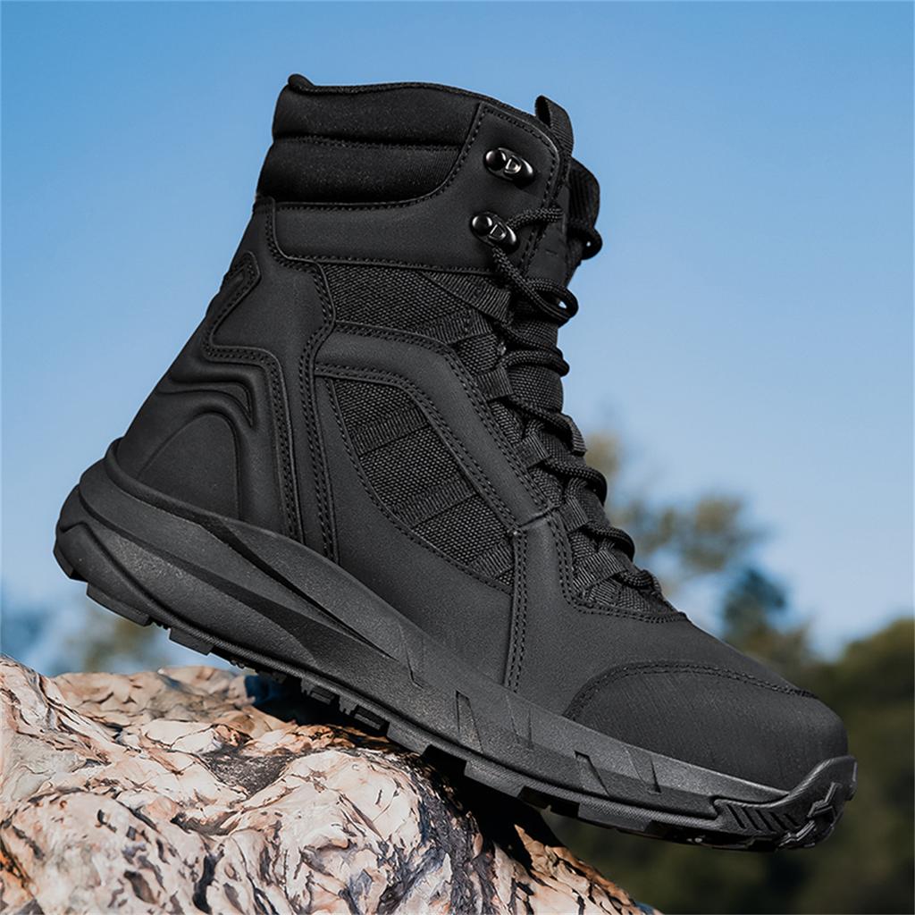 TUINANLE High-Top Hiking Shoes Safey Boots Unisex Large Sizes Perfect for Autumn Men Outdoor Walking Boots