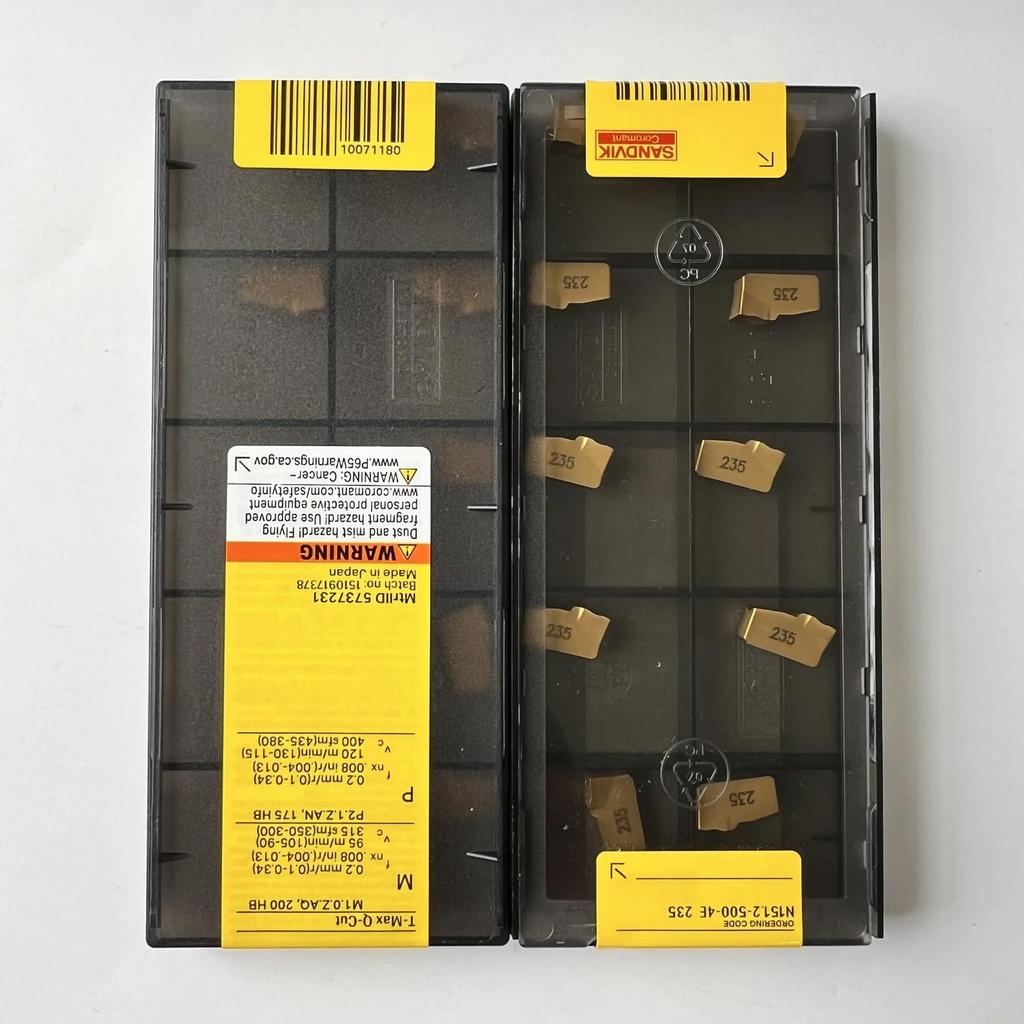 Original Sandvik / N151.2-500-4E 235 /CNC Lathe Carbide Blade Tool 10 Pcs