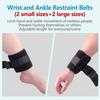 Haskoss Patient Medical Restraints with Bed Restraint Belts for Wrist and Limb Holders Quick-Release Buckles, Ankle, (4 Pieces)