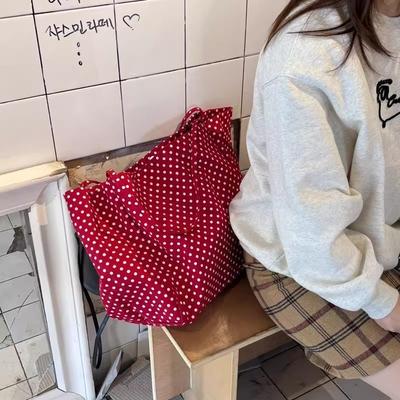 Große Kapazität Canvas Tasche Damen Neu Vielseitig Fauler Stil Umhängetasche Student Klasse Pendeln Tragetasche