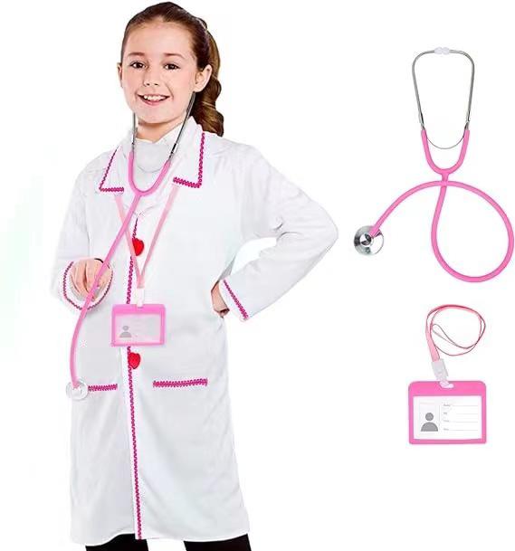 

Детский лабораторный халат доктора и костюм для ролевых игр 150