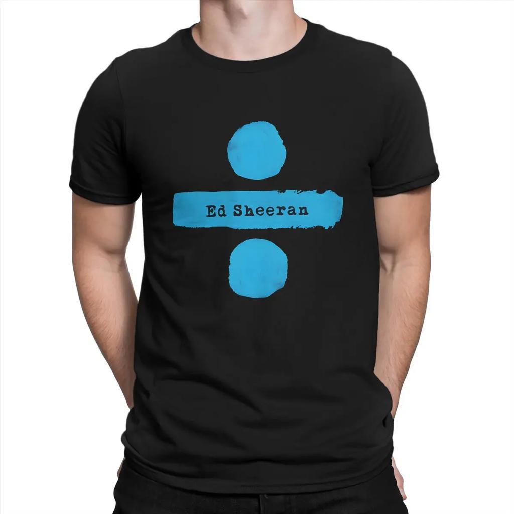 Men's Ture Fan T Shirt E-Ed Sheeran 100% Cotton Tops Fashion Short Sleeve Crewneck Tee Shirt T-Shirt