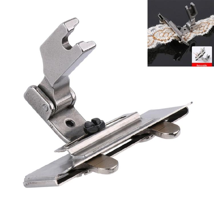 Metal Sewing Machine Presser Foot Adjustable Width Webbing Stitching Presser Foot For Heavy Duty Fabric Crafting Project