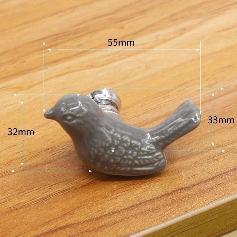 Keramik Friedenstaube Schubladengriffe 3D Cartoon Vogel Schrank Schrankgriffe Neuheit Kreativ Mode Möbelgriffe Beschläge