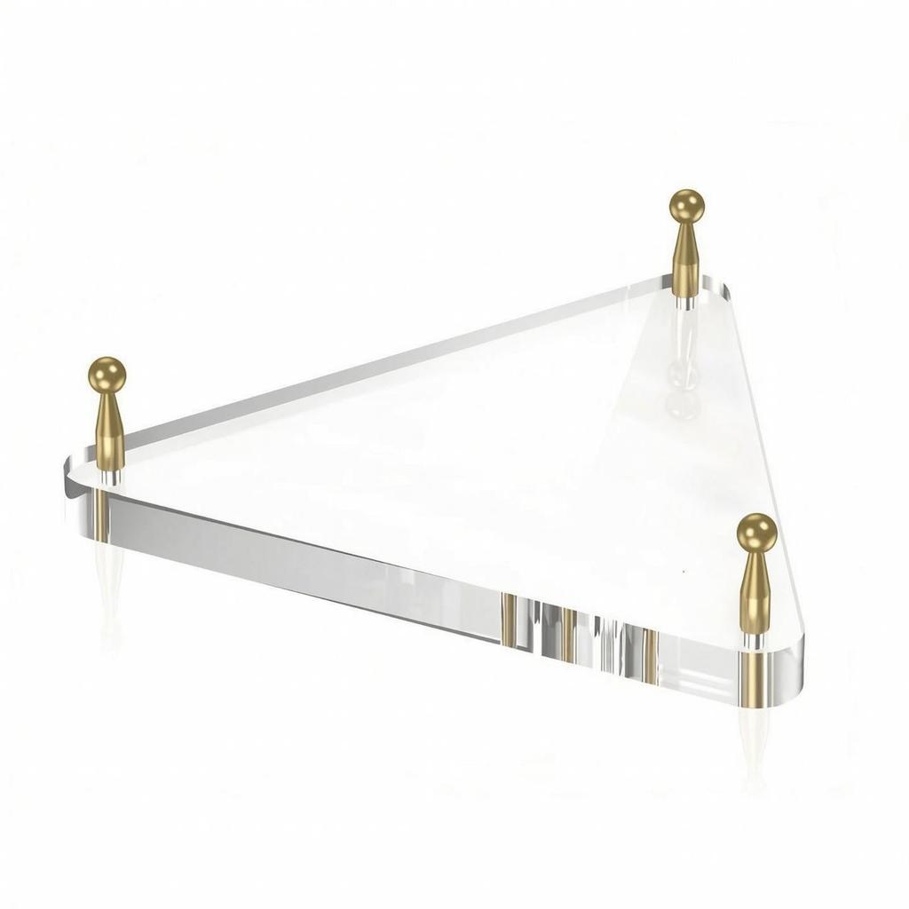 Acrylic Triangular Ball Display Stand Clear for Retail Store Owners