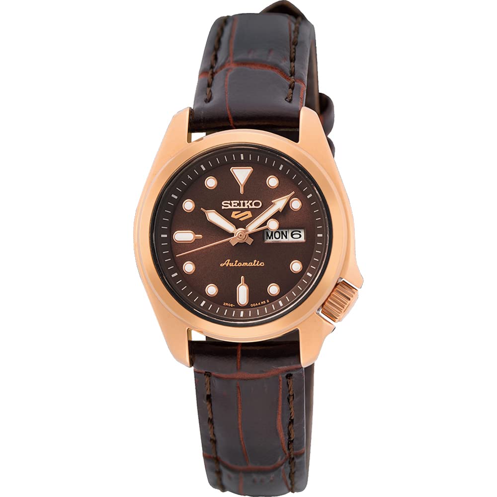 

[Seiko] SEIKO 5 SPORTS SKX Suits Style Automatic Mechanical Watch Seiko 5 Sports Women s SRE006K1 Rose Gold x Brown