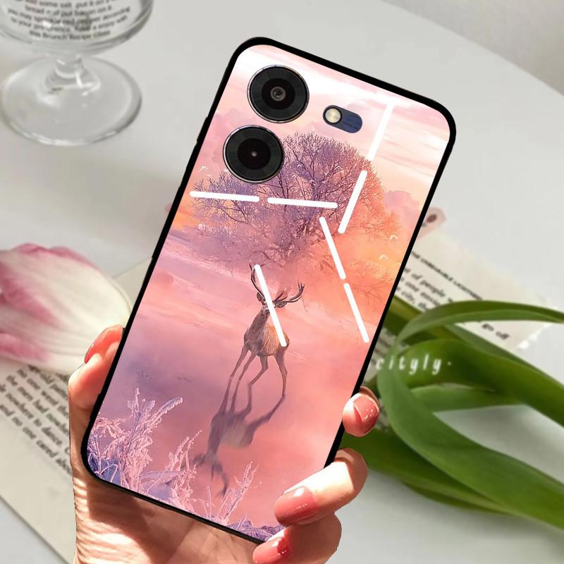 Für Tecno Pova 5 Pro 5G Hülle Pova5 4G Weiches Silikon TPU Handy Rückseite Für Tecno Pova Neo 3 Stoßfester Bumper LH6n Cartoon