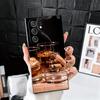 Cigar Whiskey Ice Drink Soft Phone Case for Samsung Galaxy S26 S25 Edge S24 Ultra S23 Plus S22 S21 FE S20 Black Cover Back Shell