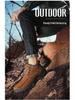 2025 Herbst Übergröße Herren Echtleder Outdoor Arbeitsschuhe mit dicker Sohle